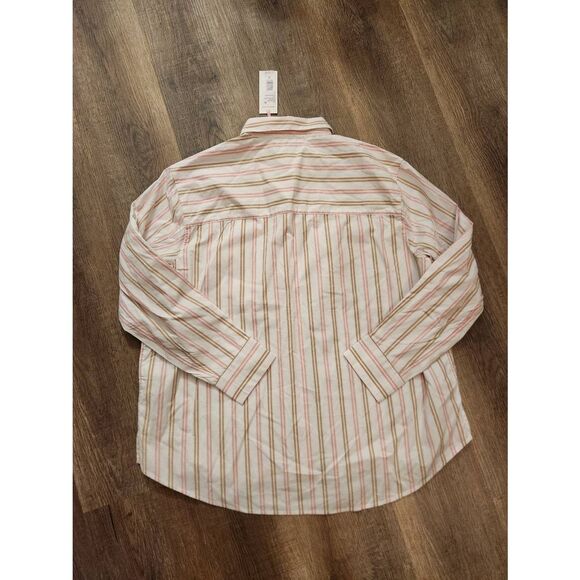 NWT Vineyard Vines womens Eleanor stripe button up shirt woven poplin size med - Picture 7 of 7